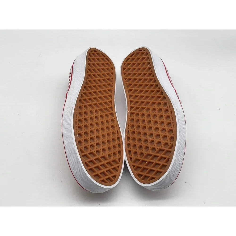 Vans Authentic Mix‎ Checker Womens Shoes Chili Pepper True White Size 5
